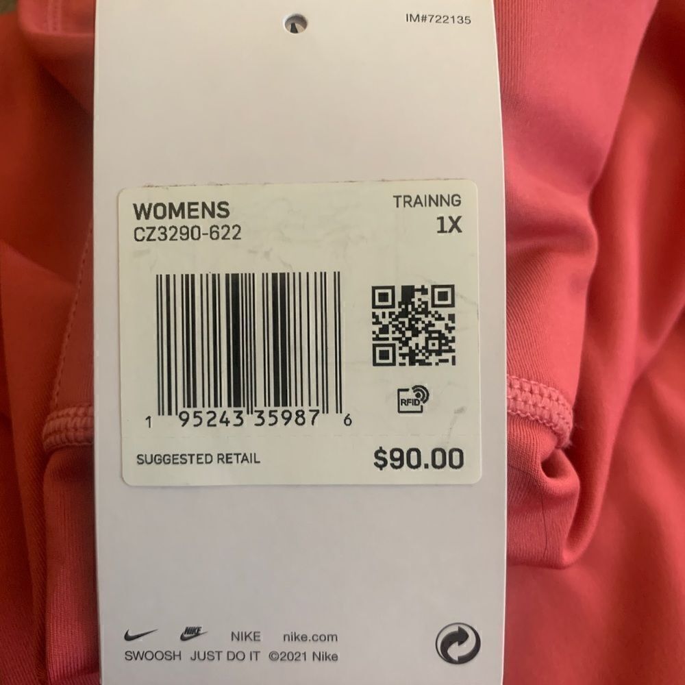 Nike Coral Pink Leggings - Picture 4 of 6